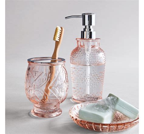 Glass Toothbrush Holder Blush Opalhouse Bathroom Soap Dispenser