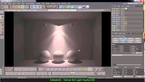 Ies Light Vray For C4d Tutorial Youtube