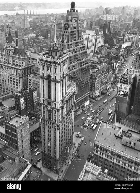 New York City Times Square An Aerial View Of The Ny Times Building