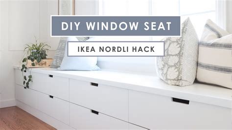 Diy Window Seat With Ikea Nordli Hack Youtube