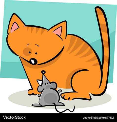 Cat And Mouse Royalty Free Vector Image Vectorstock