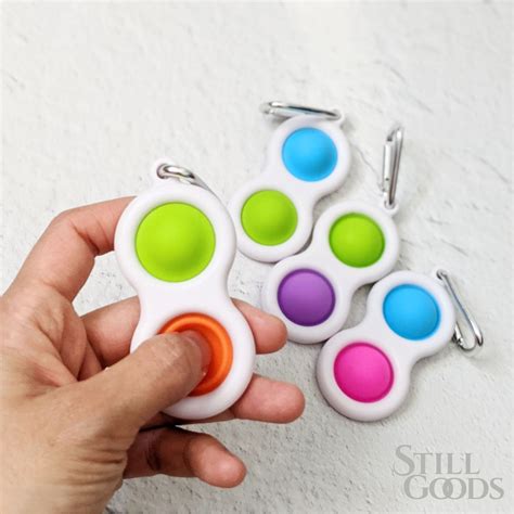 4 Pack Simple Dimple Pack Fidget Toy Pack Fidget Keychain Etsy