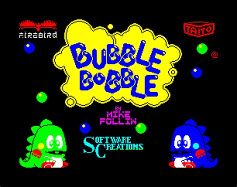 Bubble Bobble Zx Spectrum Bubble Bobble Bubbles Bobble