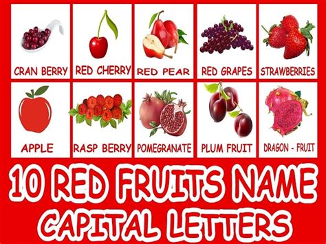 Red Fruits Names Red Fruits With Pictures And Names Samtana