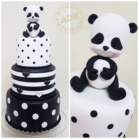 Pin By Kelli Kirk On ♡ Let Us Eat Cake Panda Baby Shower Cake Panda