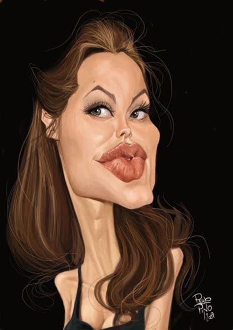 Caricaturas De Famosos Angelina Jolie Por Pablo Pino Cartoon Faces Funny Faces Cartoon Art