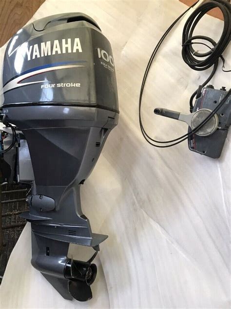 Yamaha 100 Hp Long Shaft Low Hours 185 Hours Outboard Motor Boat Engine