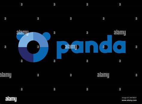 Panda Security Logo Black Background Stock Photo Alamy