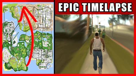 Walk Across The Map Timelapse Gta San Andreas Youtube