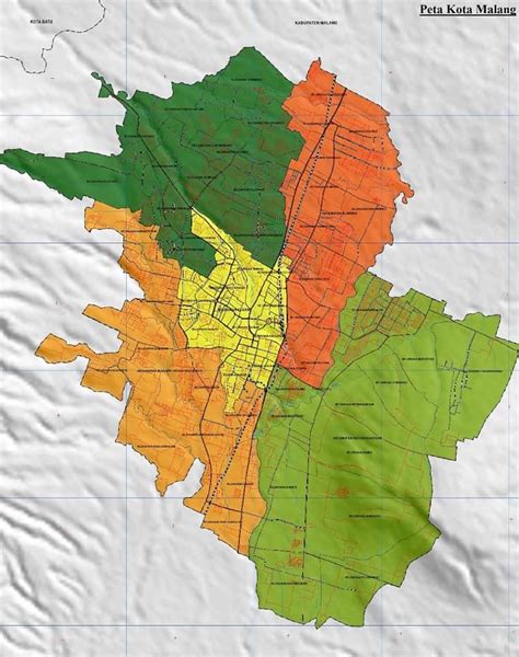 Peta Kota Malang Lengkap Dengan Keterangannya Tata Ruang Nasional