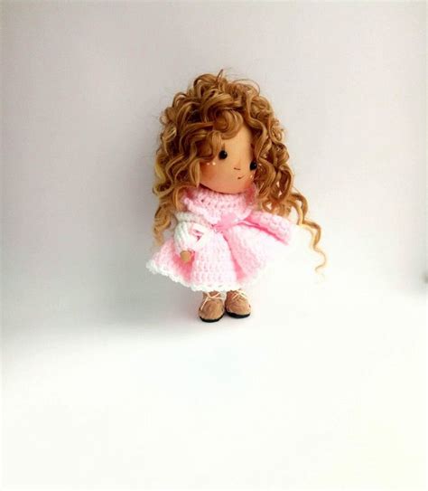 Ooak Doll Handmade Holiday Gift Textile Toy Interior Doll Gift For Her