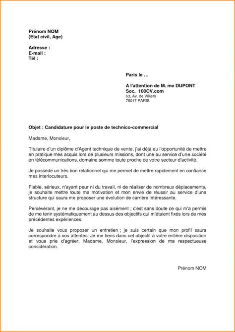 Il s'agit d'un modèle de lettre « mailing » que la candidate duplique à chaque entreprise contactée. Lettre De Motivation Pour Un Poste De Commercial - Lettre ...