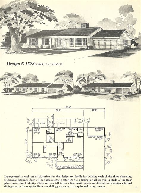 The 1961 aladdin catalog reflects the trends of the early 1960s in this catalog. Vintage House Plans, Mid Century Homes, 1960s Houses ...