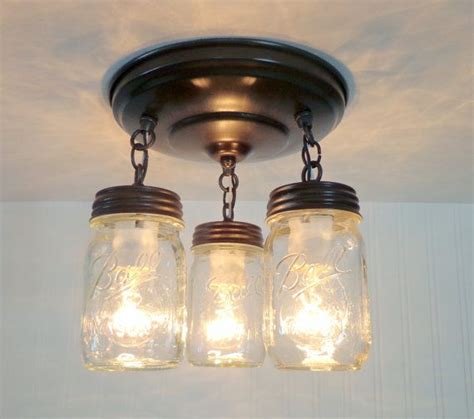 In mason mount's secondary school, purbrook park in waterlooville, there is a wall covered with photographs celebrating the achievements of pupils past and present. Mason Jar LIGHT FIXTURE New PINT Trio - Flush Mount ...