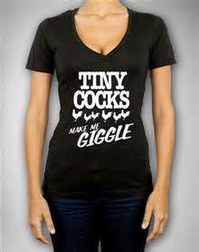 Tiny Cocks Make Me Giggle Fitted Tee Cheaper Than A Shrink