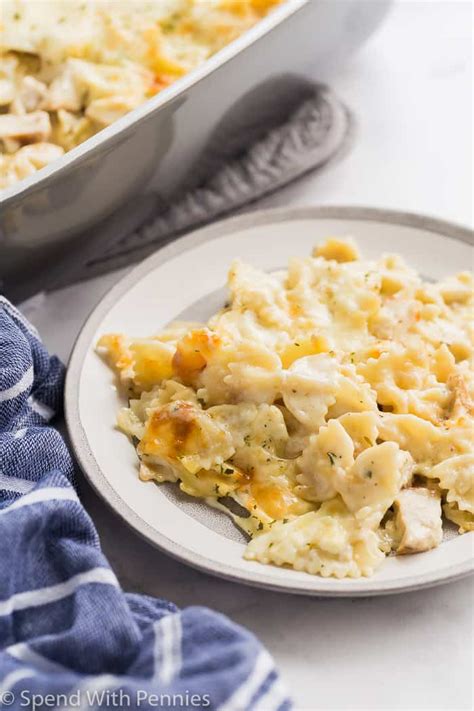 Chicken Alfredo Bake Great Freezer Dish Spend With Pennies