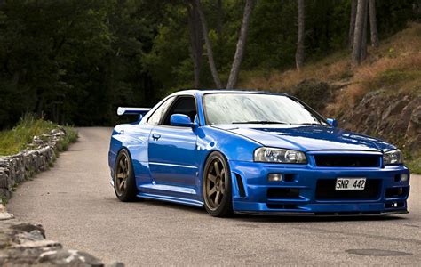 Say those words, and some pretty badass images will probably pop into your head. Nissan Gtr R34 Desktop Wallpapers - Wallpaper Cave