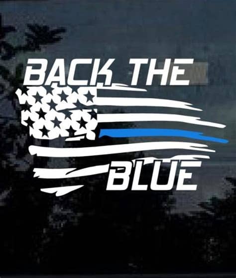 Logos can download in svg & png format. Back the Blue Decal Sticker - Custom Sticker Shop
