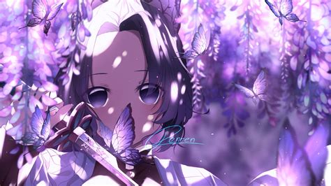 Demon Slayer Butterfly Girl Shinobu Kochou Hd Anime Wallpapers Hd Wallpapers Id 40884