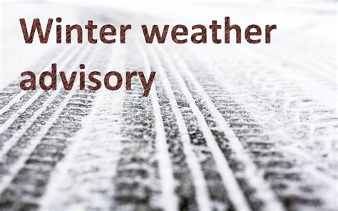 Nws Winter Weather Warning In Effect Starting Early Monday News