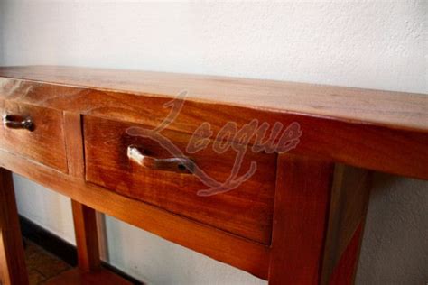 Narra Wood Furniture Console Table W Drawers Leoque Collection