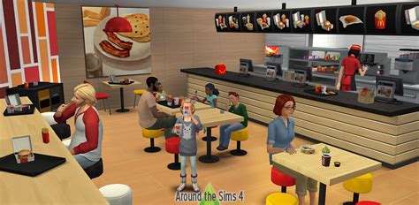 Around The Sims Around The Sims 4 Mcdonalds Fast Food