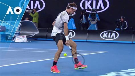 Roger Federers Brilliant Tweener Sf Australian Open 2017 Youtube