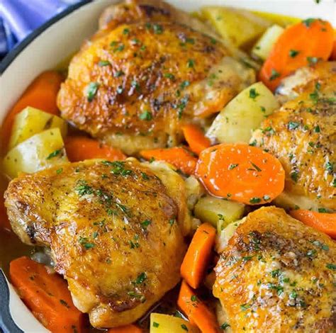 Cuisses De Poulet Aux Carottes Au Cookeo Pour Votre D Ner Recette