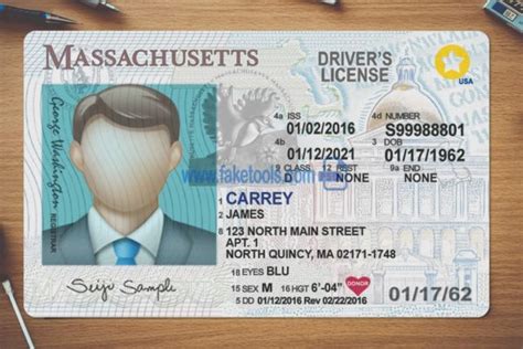Massachusetts Driver License Psd Template Amazing Tools