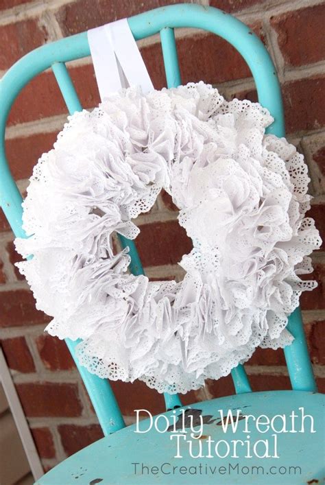 Doily Wreath Tutorial Paper Doily Crafts Wreath Tutorial Doily Wreath