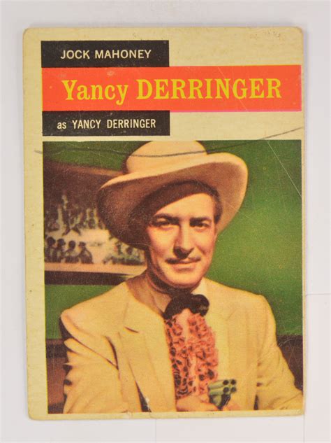 1958 Yancy Derringer Jock Mahoney Topps 33 Collectors Card