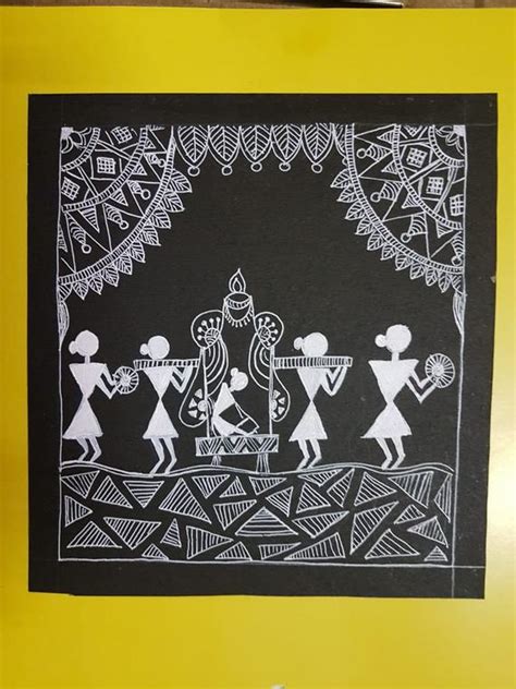 Warli Art Drawing For Kids Warli Painting Is A Form Of Tribal Art