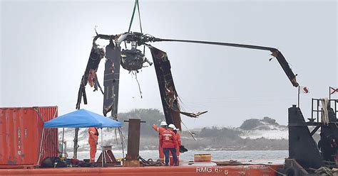 Salvage crew at site of Black Hawk crash that killed 11