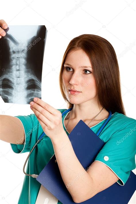 female doctor looking at xray picture stock image sponsored xray doctor female image