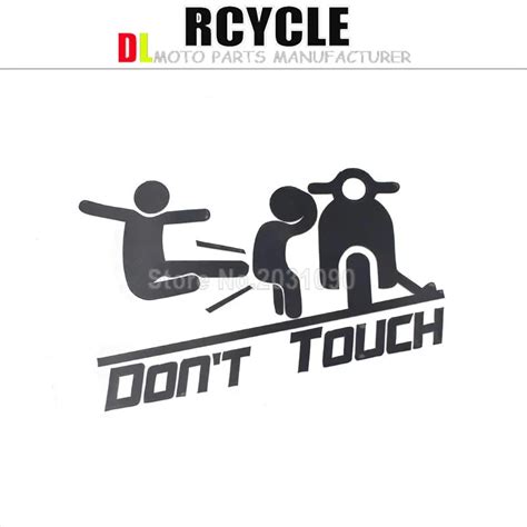 funny don t touch my motorcycle for kawasaki suzuki ducati ktm helmet motorcycle stickers moto