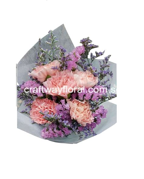 Dreamy Pink Carnation Bouquet Craftway Floral And Ts