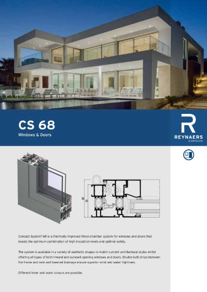 Aluminium Window Door System Cs Reynaers Aluminium Nbs Source