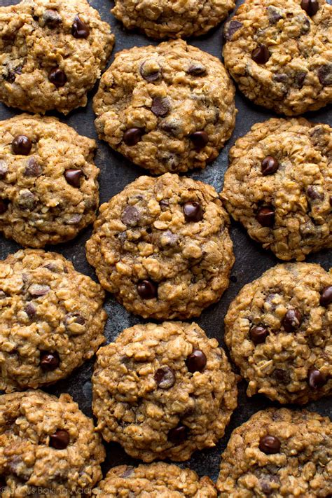 Here's an easy way to reduce the carbs and calories in this recipe: Soft & Chewy Oatmeal Chocolate Chip Cookies - Sallys ...