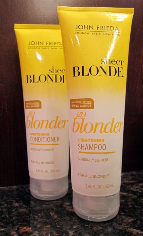John Frieda Sheer Blonde Go Blonder Lightening Shampoo And Conditioner Beauty Test Dummies