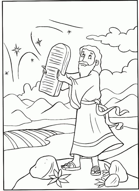Free Ten Commandments Coloring Pages, Download Free Ten Commandments