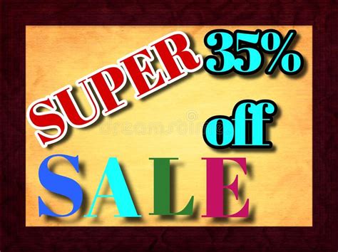 35 Off Super Sale 3d Text Illustration In The Brown Colour Frame Stock