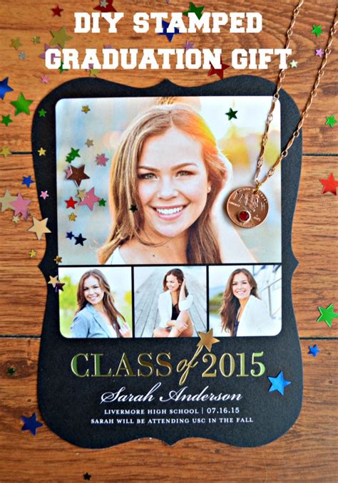 You'll love these diy graduation gift ideas. DIY Stamped Graduation Gift - Amy Latta Creations