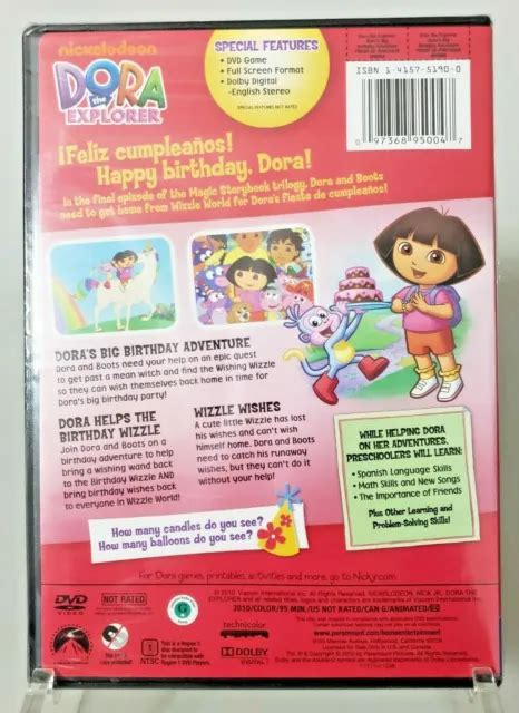 Nickelodeon Dora The Explorer Dora S Big Birthday Adventure Dvd New Eur Picclick Fr
