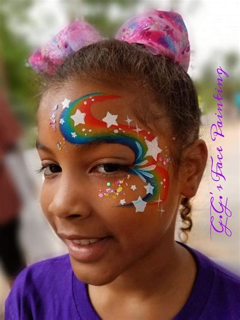 Pin By Mary Nine On Tout Girl Face Painting Face Painting Halloween Rainbow Face Paint