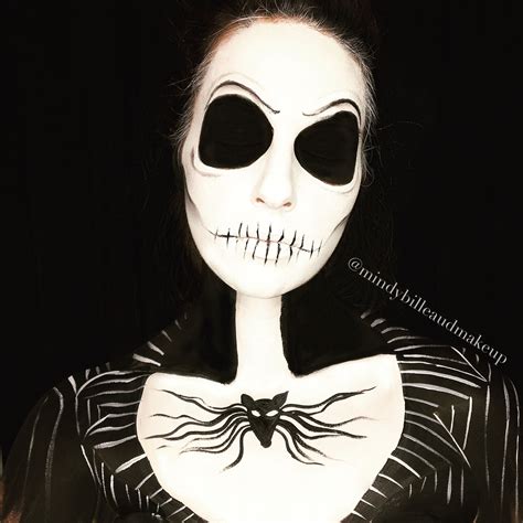 Nightmare before christmas face paint. Jack Skellington makeup Nightmare Before Christmas (With ...