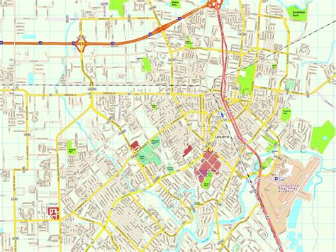 Lafayette Map Eps Illustrator Vector City Maps Usa America Eps