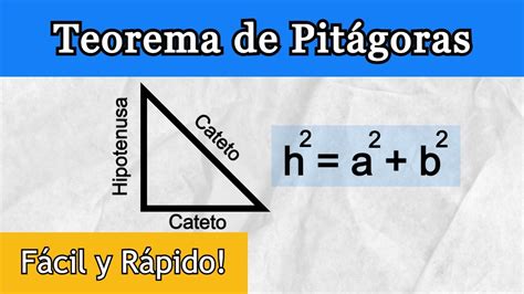 Teorema De Pitágoras Fácil Rápido Y Con Ejemplos Youtube