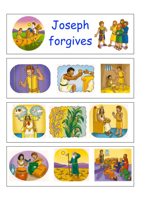 45 Joseph Forgives His Brothers Lessoneng010 Joseph Bible Crafts