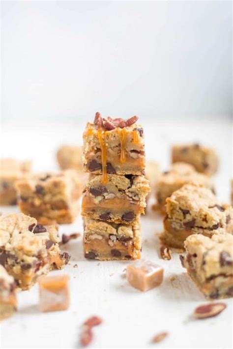 Chewy Turtle Cookie Bars What Molly Made