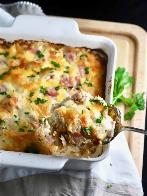 Bake for 50 minutes to 1 hour or until they are fork tender. The Best Au Gratin Potatoes with Ham | gritsandpinecones.com